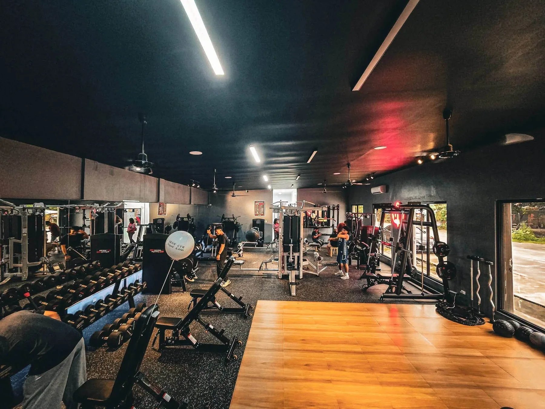 View across the Iron Gym training floor
